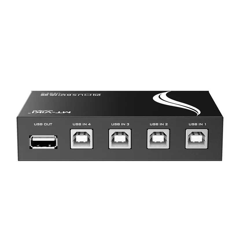 Свич Mt-Viki MT-1A4B-CF USB 4 port (механический)