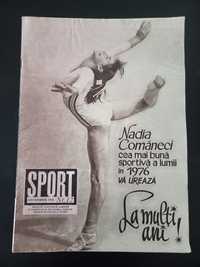 RARITATE! Revista Sport de Colecție 1976-Coperta față Nadia Comaneci