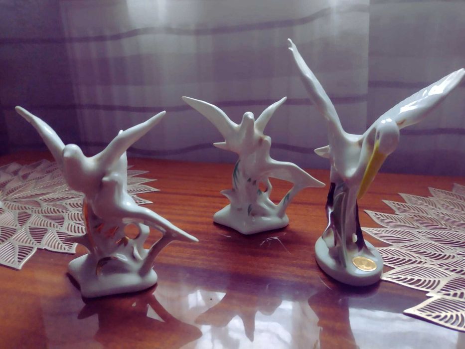 3 bibelouri de Portelan pasari