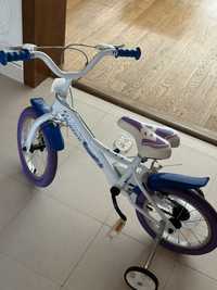 Bicicleta copii cu roti ajutatoare, Dino Bikes 14”