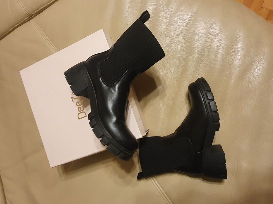 Обувки тип боти, ботушки- черни