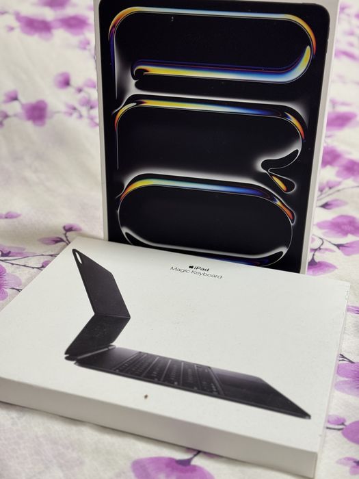 Ipad Pro M4 13" 256GB Cell+ Apple Care+ Magic Keyboard 100% bat