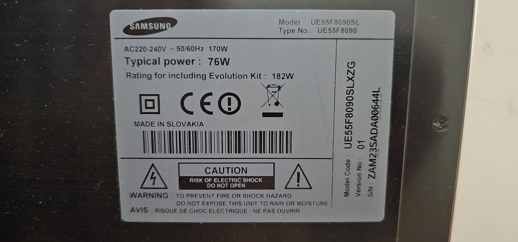 Samsung UE55F8090SL 139.7 cm (55") Full HD Smart TV Wi-Fi Black
