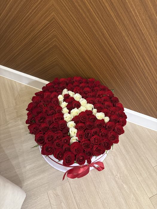 101 роза с буквой А