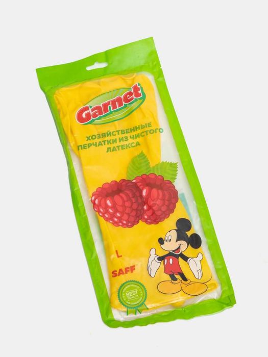 Перчатки хозяйственные резиновые