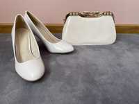 Комплект елегантни дамски обувки, с чантичка