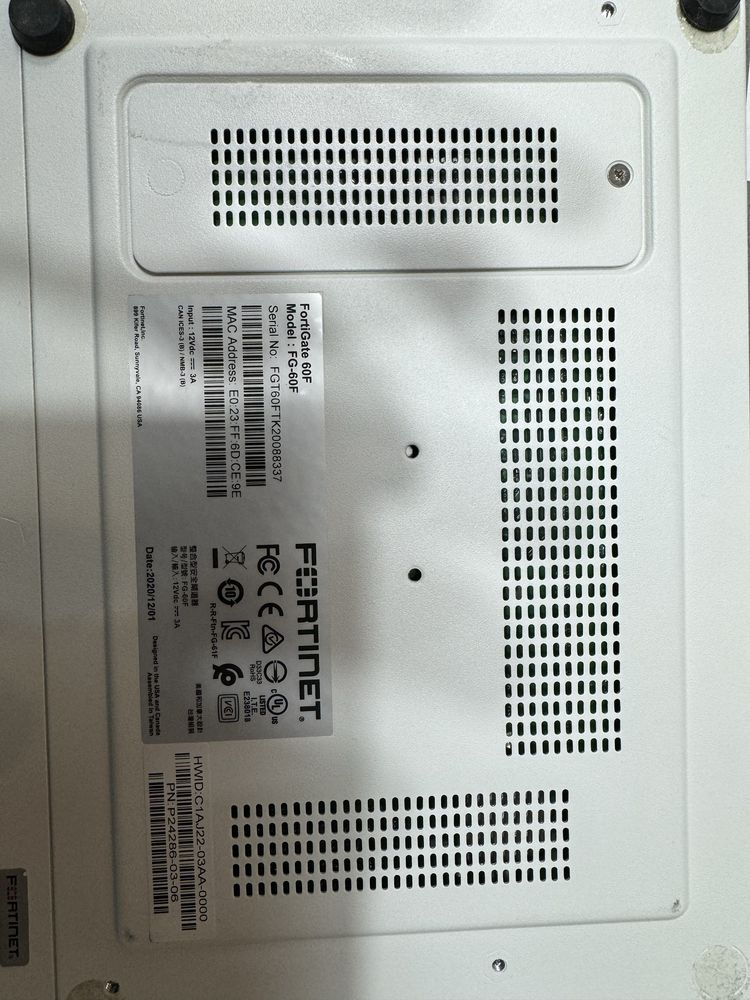 Firewall Fortigate 60F