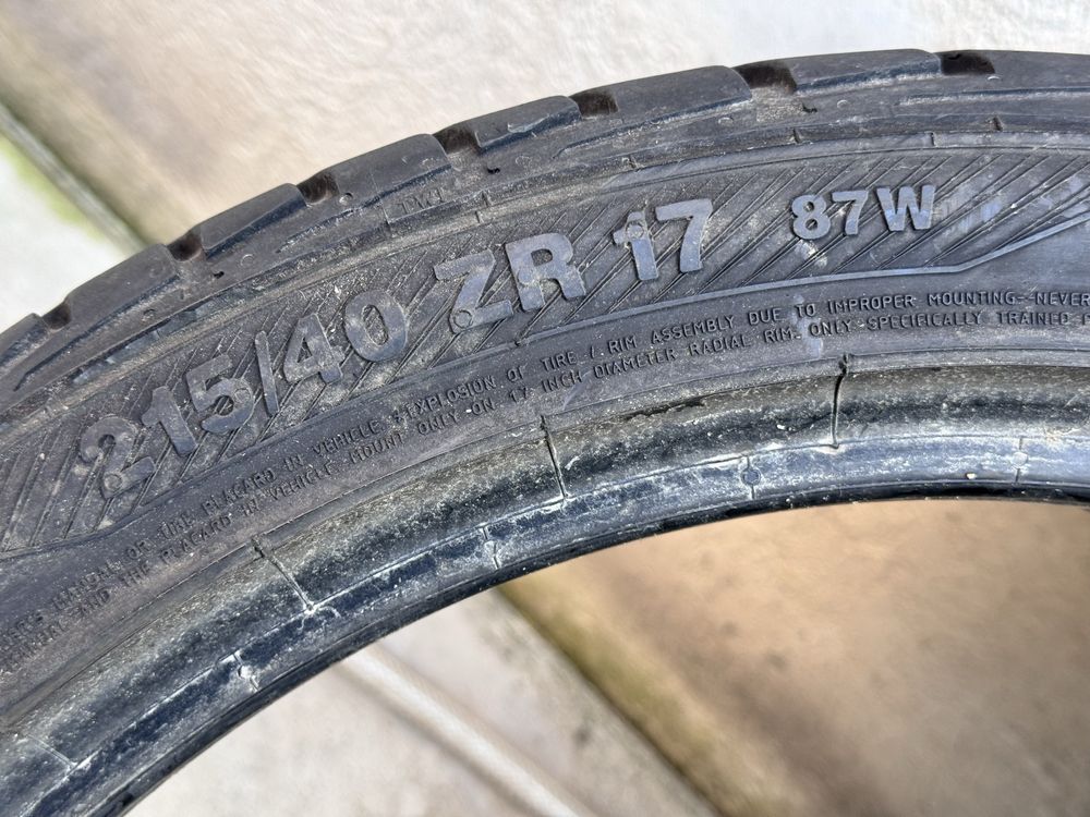 215/40/R17 Barum Bravuris2 4бр летни 5-6мм