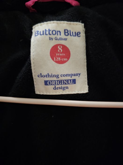 Куртка для девочек,  128см, button blue