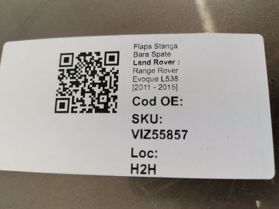 Ляв преден ръб / Flaps Lqv Preden Rub Land Rover Range Rover Evoque L5