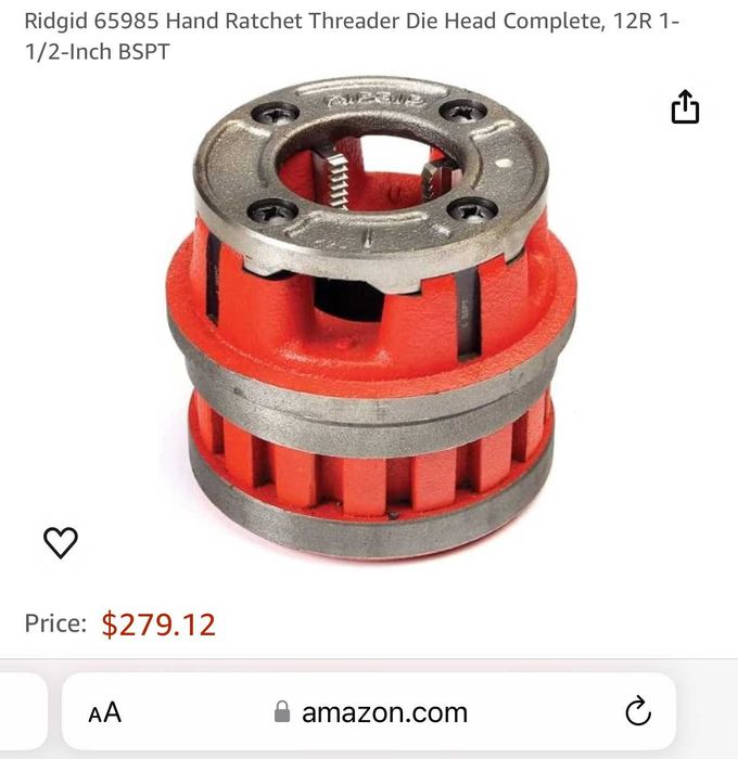 RiDGiD - Винторезни глави 1''