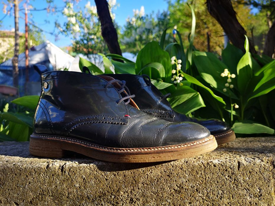 Боти/високи обувки от естествена кожа Tommy Hilfiger