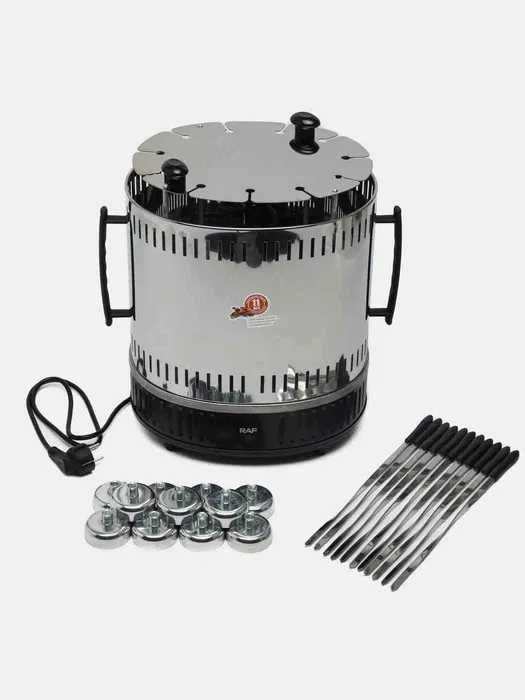 Электрошашлычница HALEY / RAF — вкусный шашлык без дыма и угля