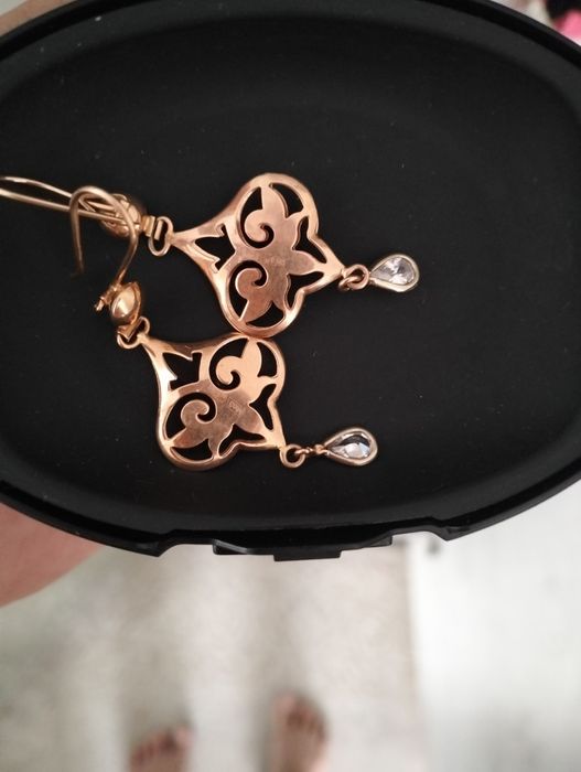 Золотые серьги обмен на цепочку