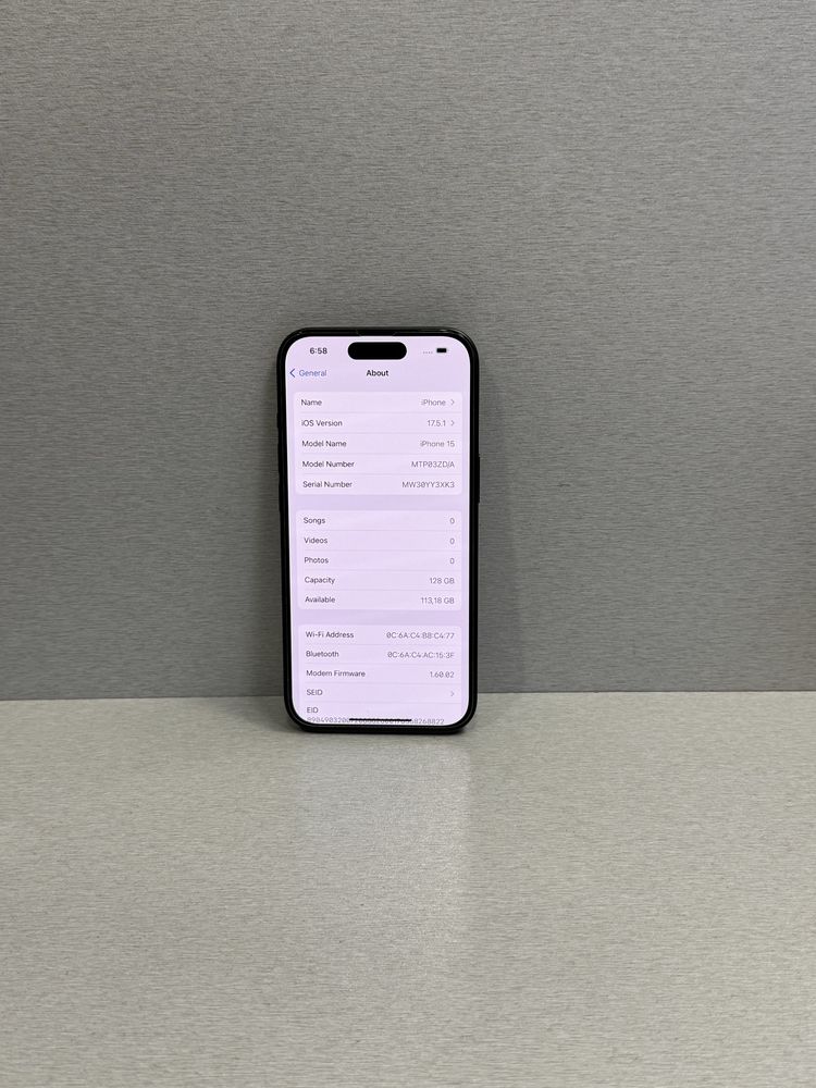 Продавам перфектен iPhone 15 100%