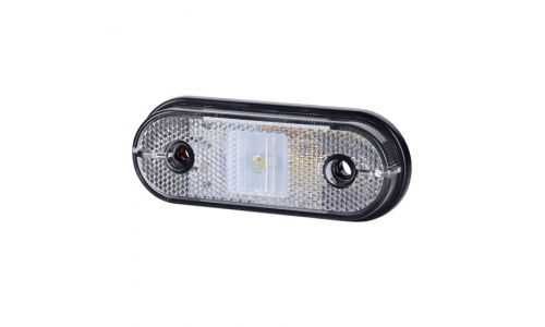 ЛЕД LED габарити с 1 диод овал 12/24V , БЕЛИ , Полша