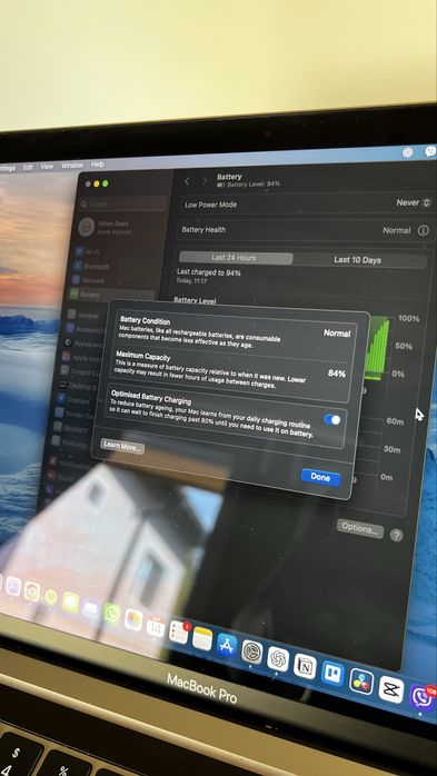 13" Macbook Pro M1 16GB, 512GB