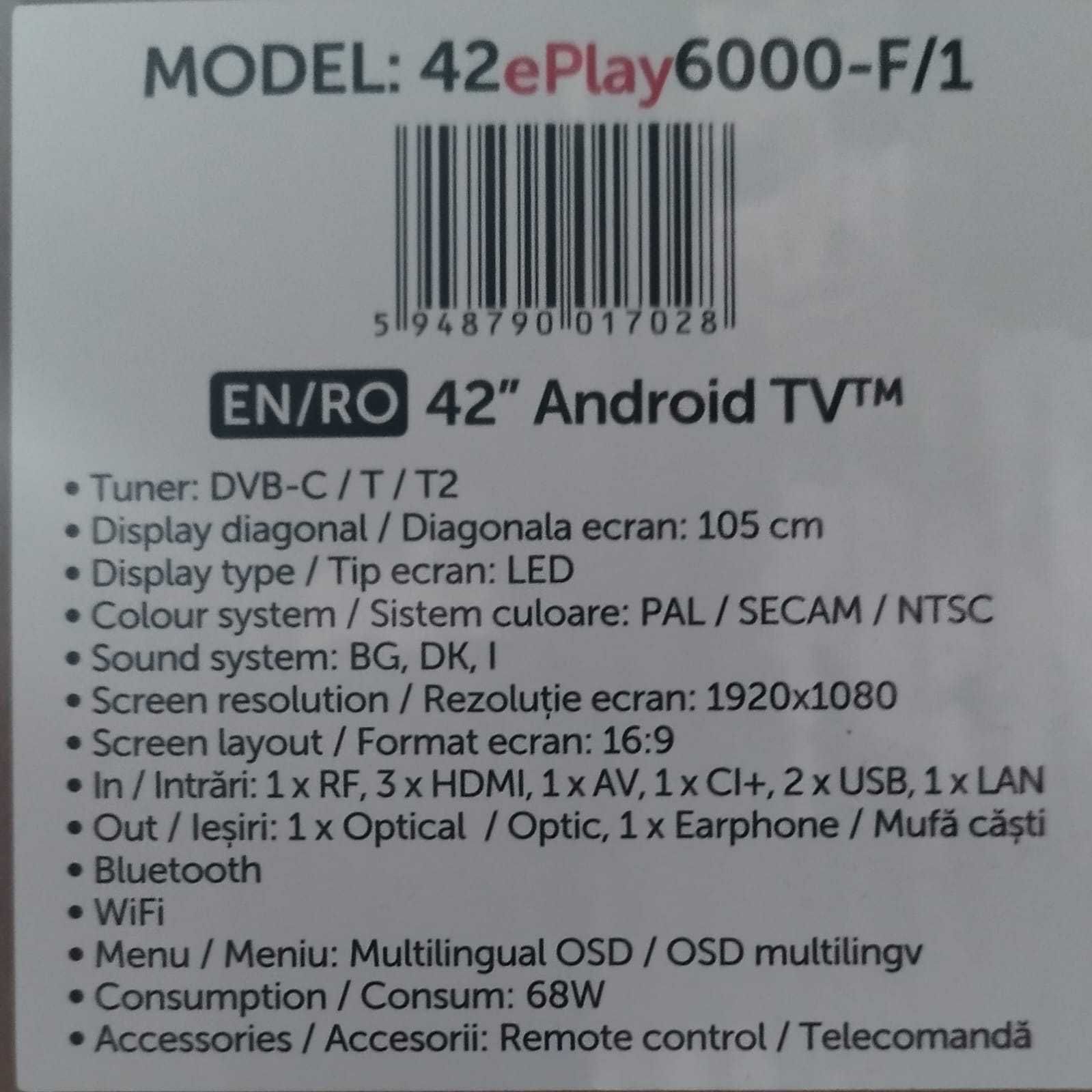 Televizor ALLVIEW androidtv 42"