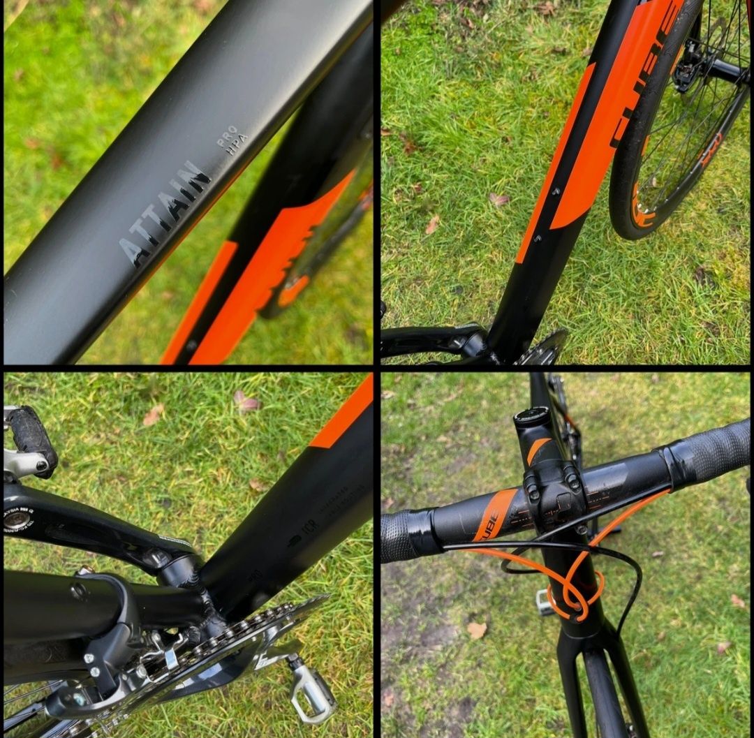 Cube Attain Pro Disc Road Bike / Carbon Forks / 56cm