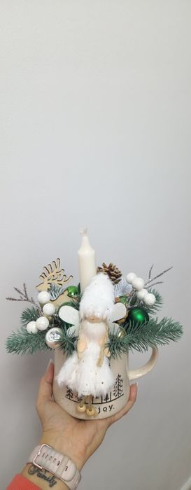 Aranjament in cana cu lumanare