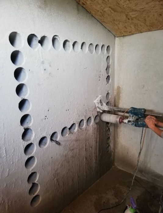 Алмазное бурение сверление отверстий в бетоне в Астане