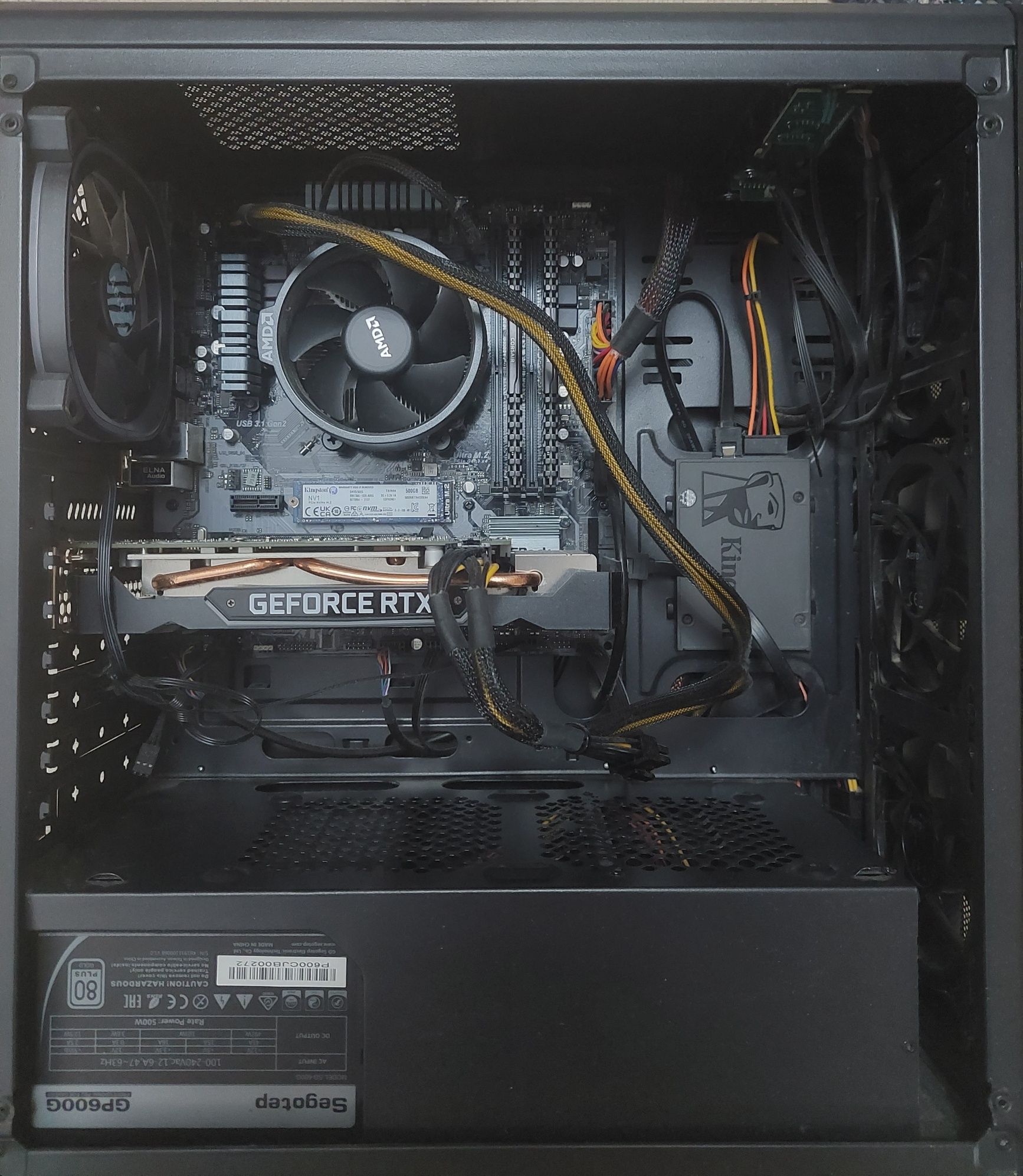 Vand PC COMPLET ryzen 5 3600, rtx 2060 (+monitor,tastatura,mouse)