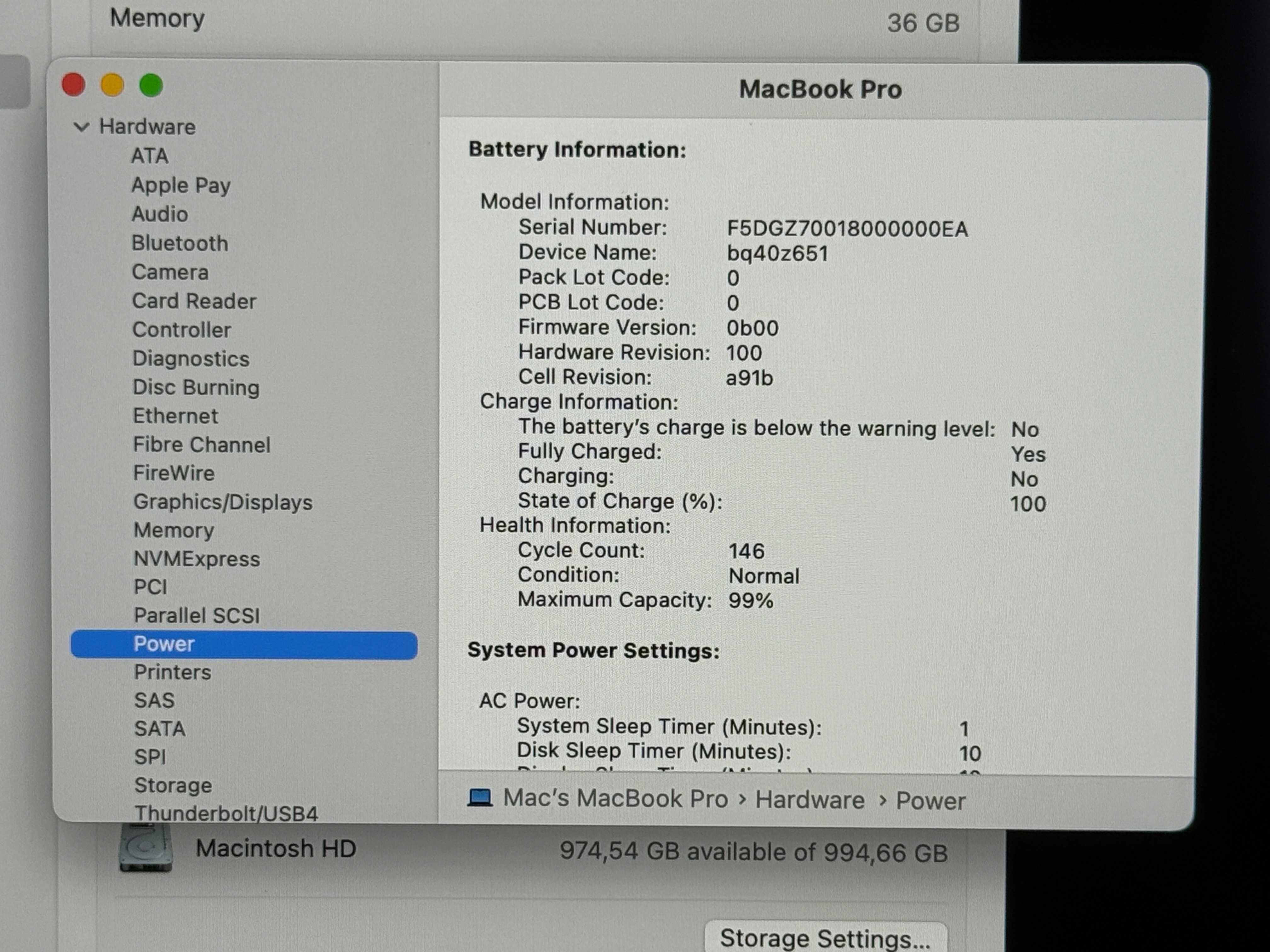 MacBook Pro 16 M3 MAX`14 CPU/30 GPU/36GB RAM/1TB SSD/19м Гар/Бат 99%