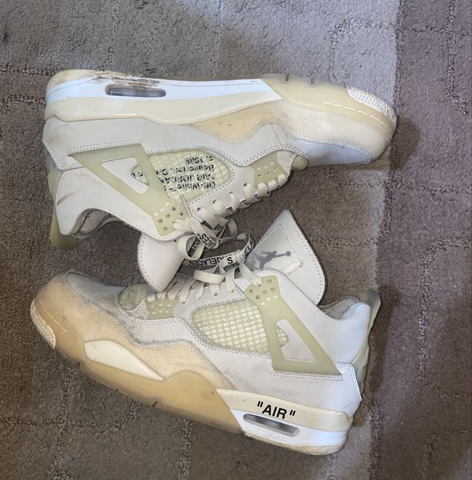 Jordan 4 Off White Sail