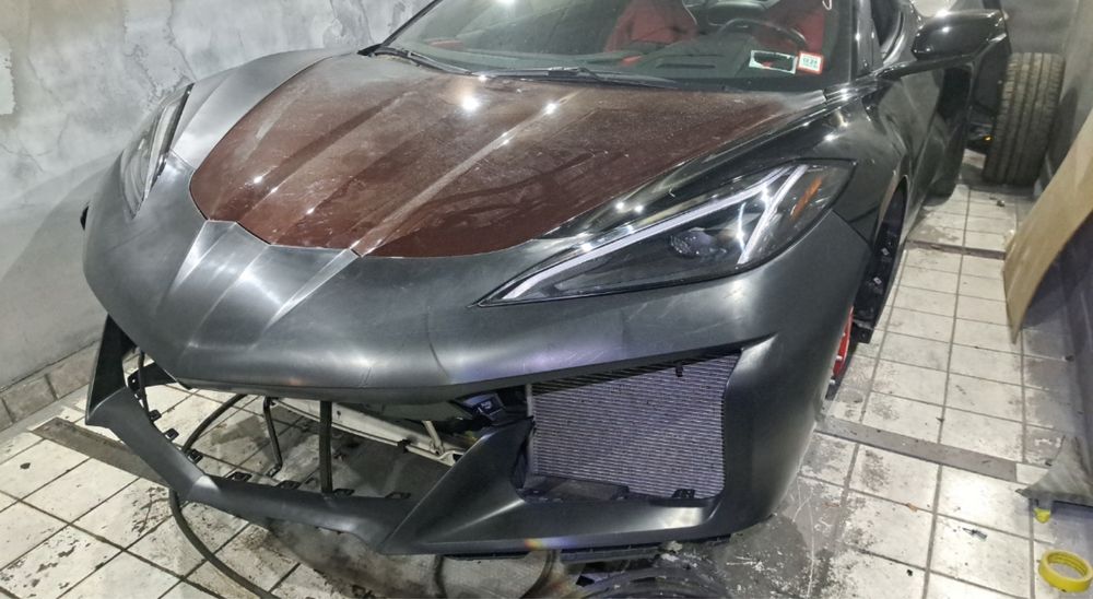 Предна тунинг броня Chevrolet corvette c8 STINGRAY/Z06