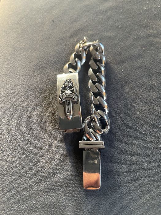 Chrome Hearts .925 Silver Smooth Cuban bratara