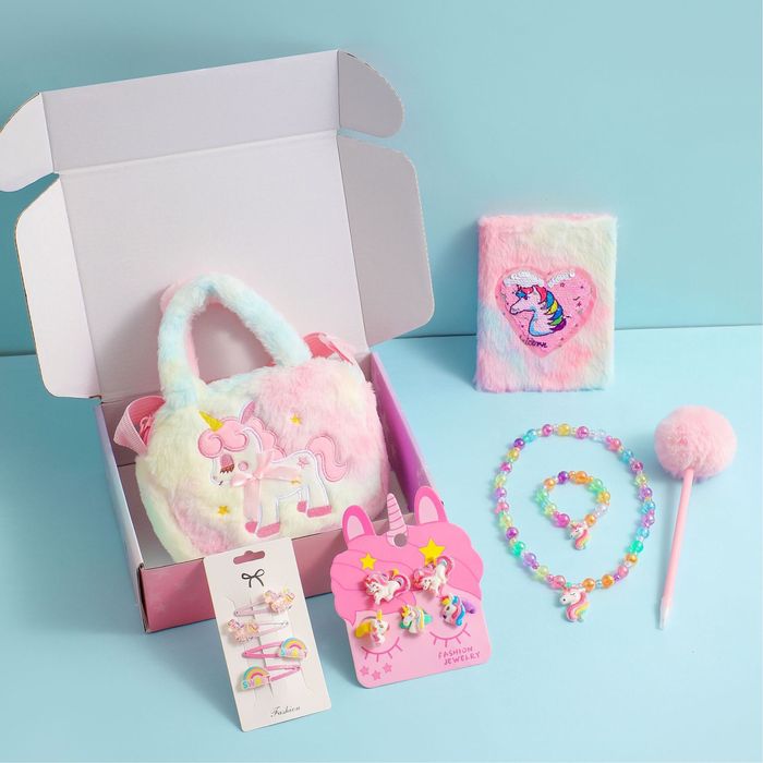 Детский подарочный набор единорог, для девочек