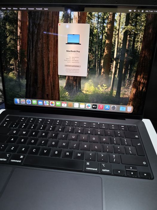 MacBook Pro 14" cu cip Apple M3 PRO  18GB 512GB SSD Garantie IMPECABIL