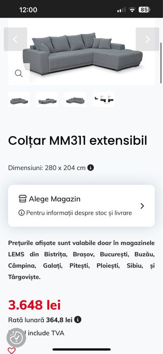 Coltar extensibila