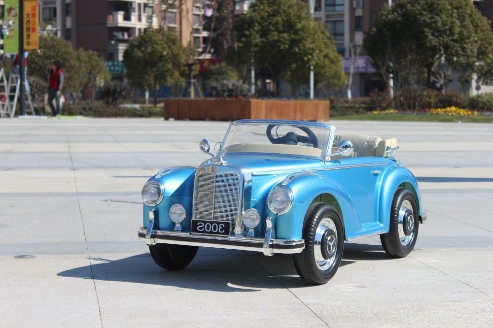 Masinuta electrica pentru copii Mercedes 300S OldTimer NOUA #Albastru