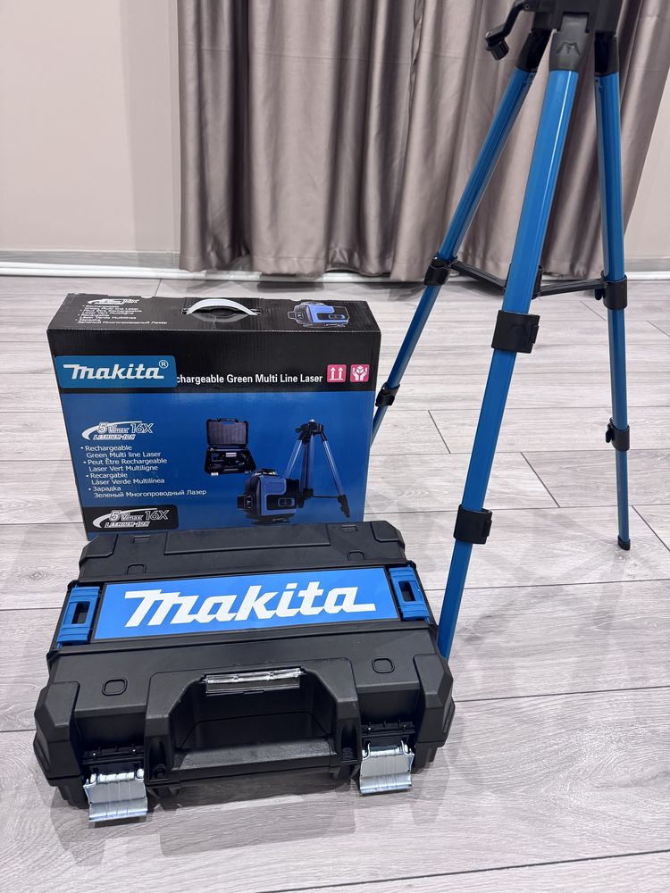НЕМСКИ Лазерен Нивелир Makita  360°, 16 Линии (четири точков) + фенер