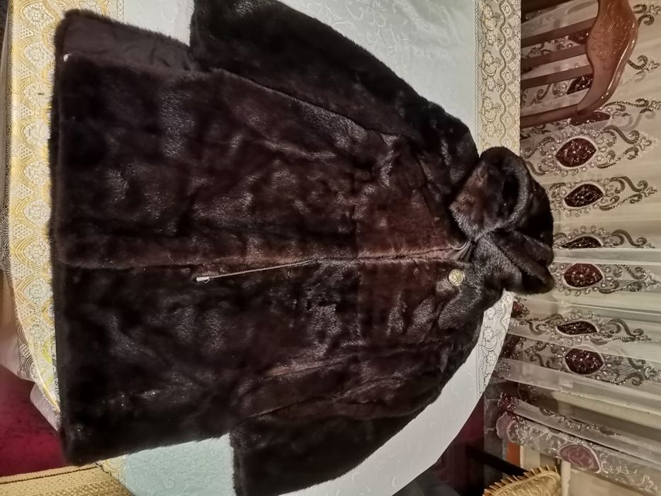 Шуба из натурального меха, норковая