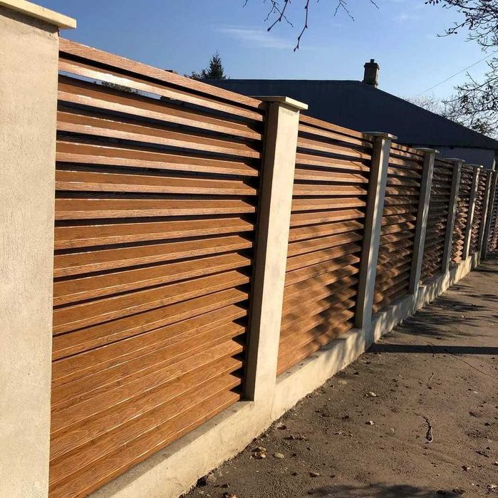 Garduri din sipca metalica, panou tip jaluzele, tabla, plasa si BCA