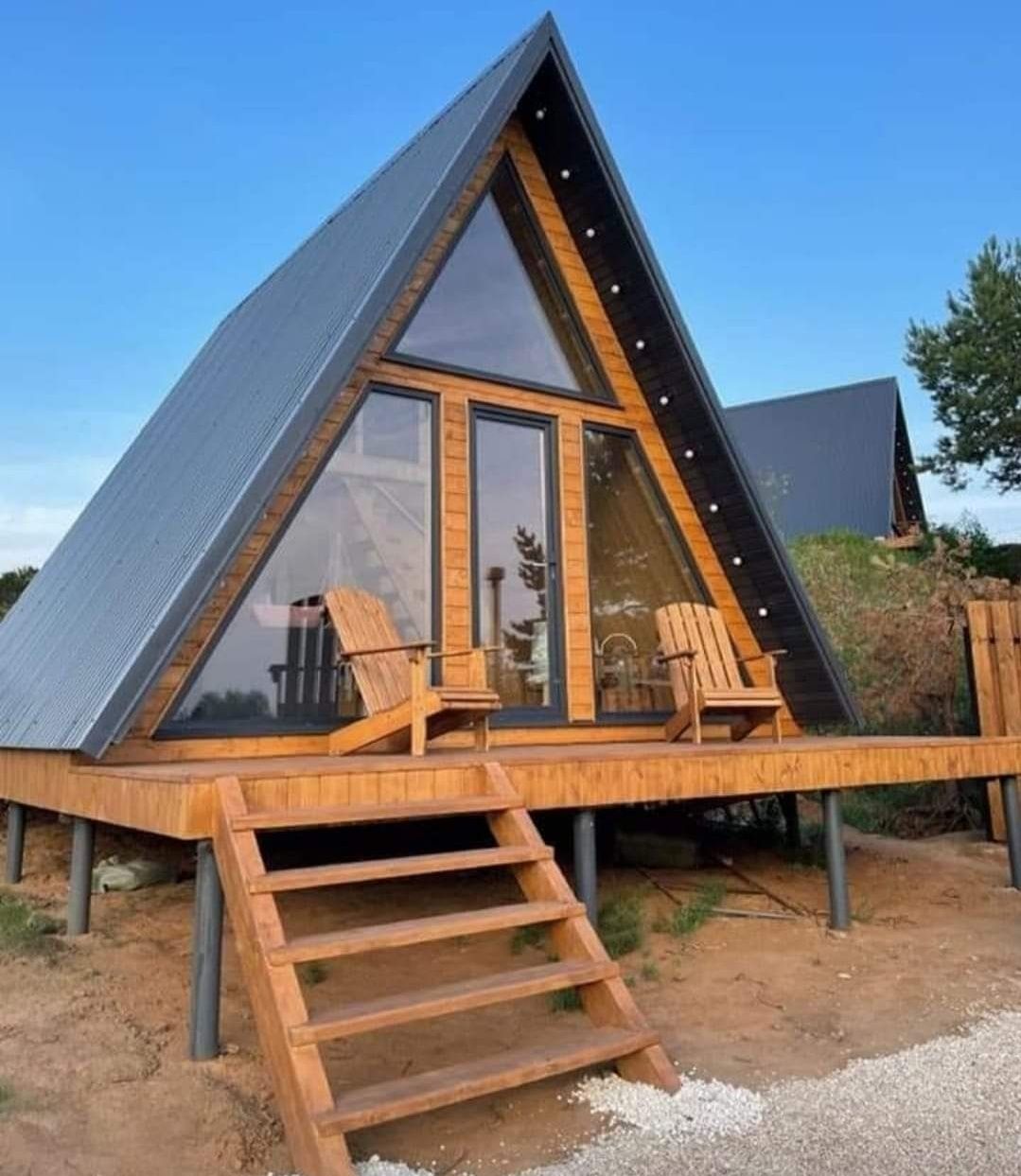 Căsuțe A-frame  cabane din lemn case de vacanta