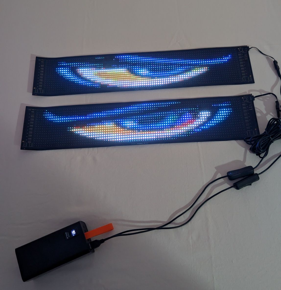 Bandă  Led _ Ochi de Camion/Set două bucăți 12x59 cm
