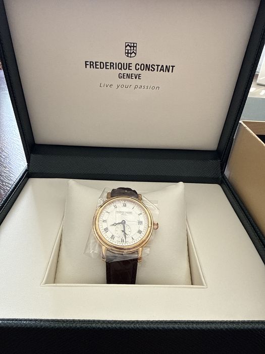 Швейцарские золотые часы Frederique constant