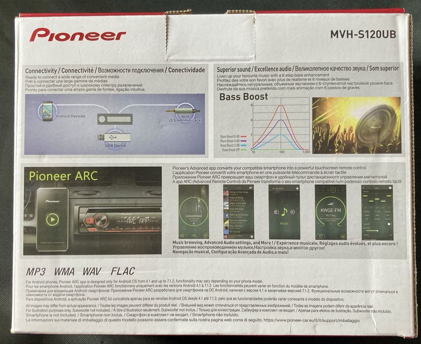 Player auto Pioneer MVH-S120UB