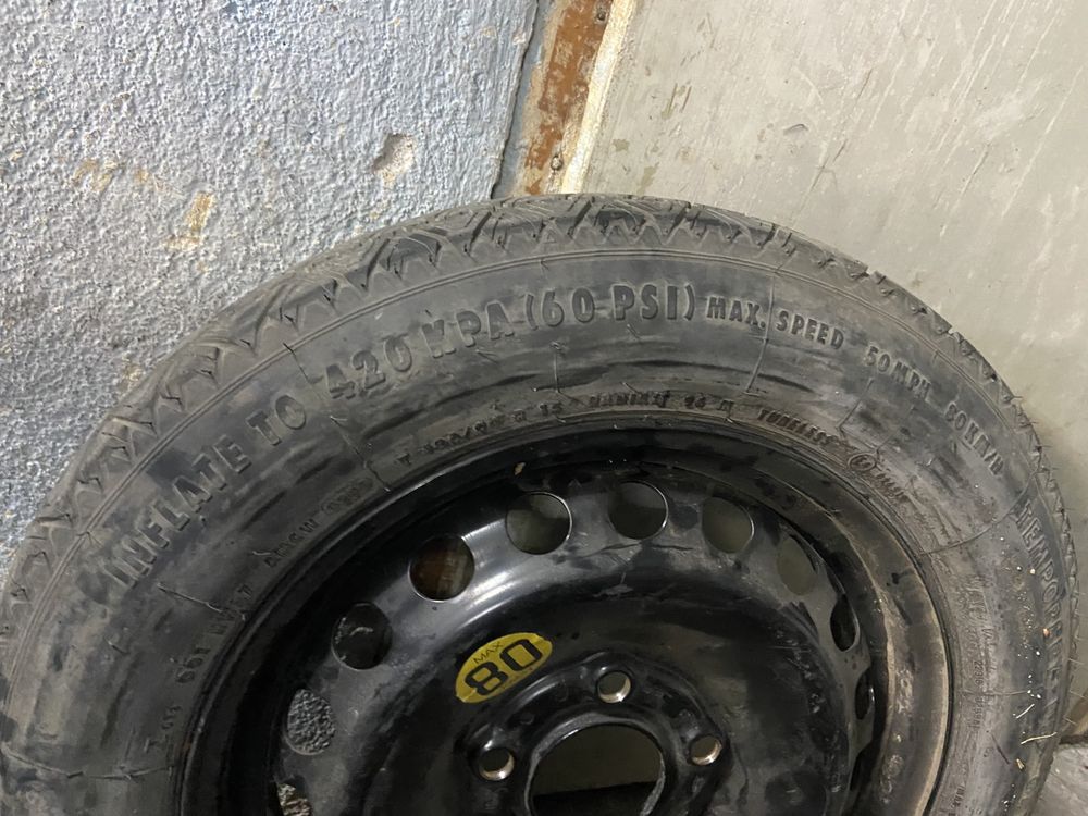 Резервна гума 5x120, патерица 5x120 за БМВ е46 оригинална BMW e46