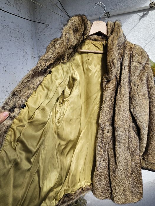 Кожено палто естествен косъм