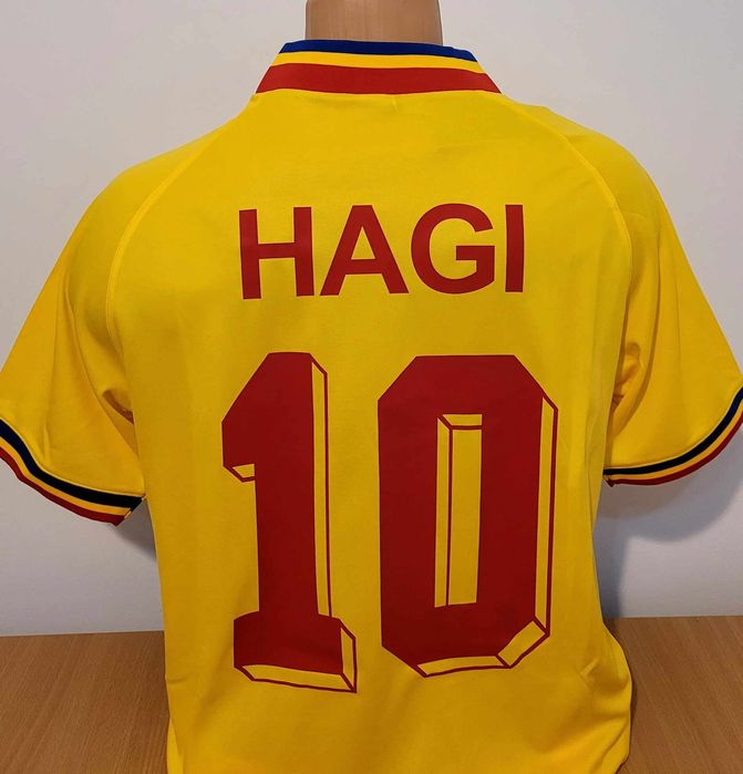 Tricou retro Romania- Hagi nou