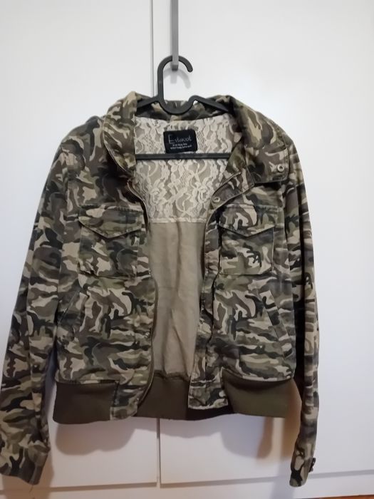 Дамско дънкови, камуфлажно яке, Estacot, размер S/M