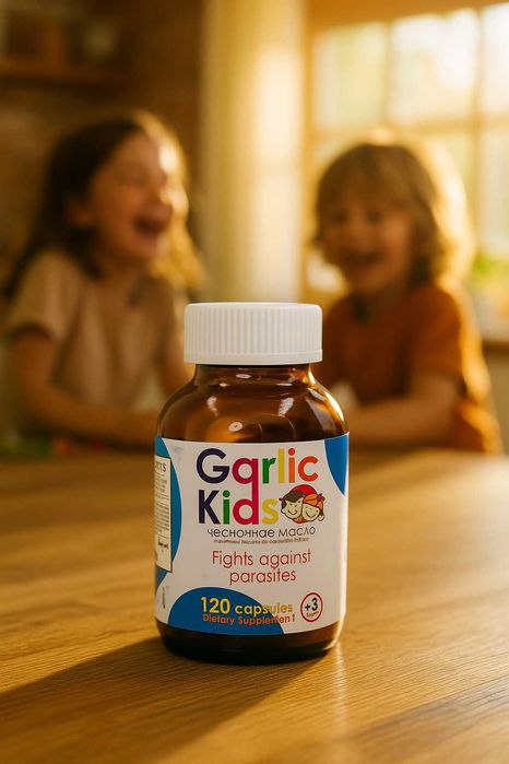 Garlic Kids capsules 450мг № 120 в стеклянной банке