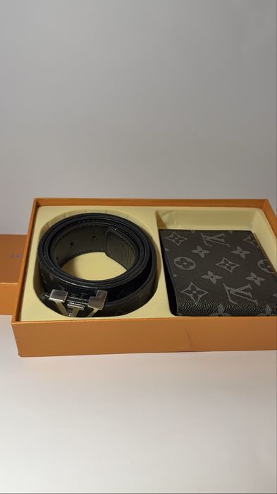 Колан Louis Vuitton 100 см + портфейл в оригинална кутия