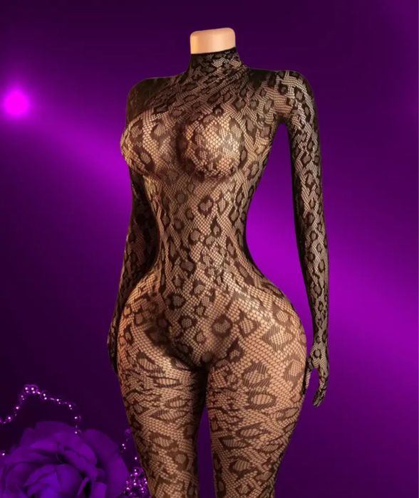 Боди сетка с длинным рукавом