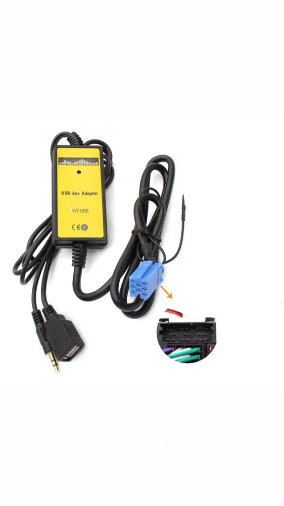 USB/ AUX Адаптер 8 пина