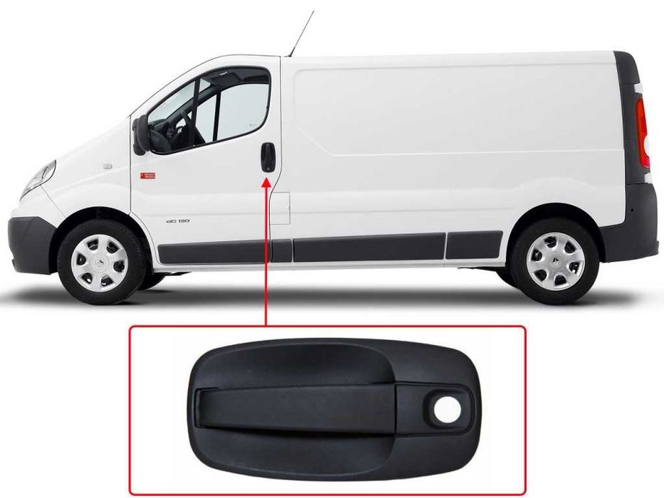 Външна дръжка за врата и багажник Renault Trafic 2 Opel Vivaro Nissan